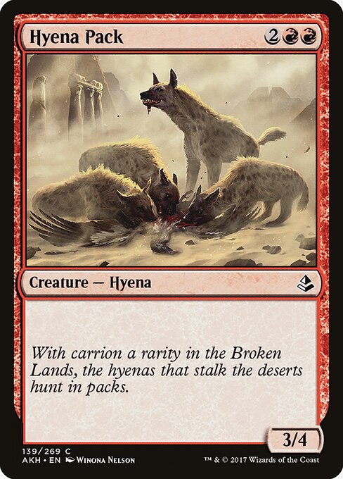 Hyena Pack – Amonkhet (AKH-139) Magic: The Gathering card