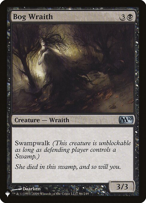 Bog Wraith – The List (PLST-M10-86) Magic: The Gathering card | LC-REM-20260804-15151309029708-f9fd5da8-86be-446b-bc56-ca1cdc3e539a