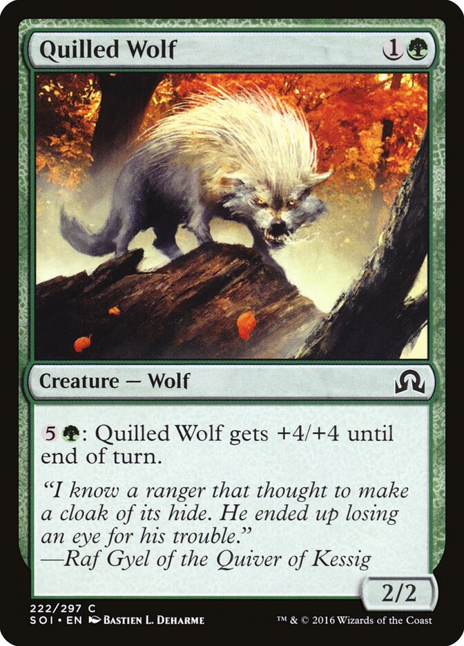Quilled Wolf - Shadows over Innistrad (Common) [SOI-222] Imagen principal del producto
