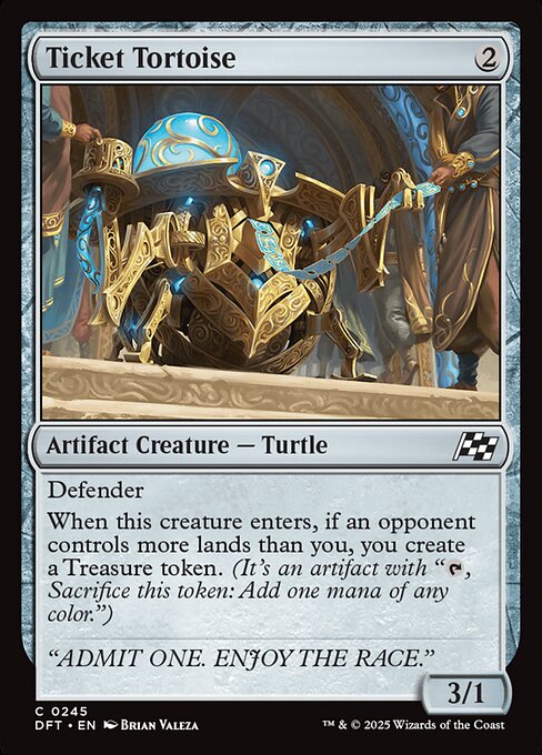 Ticket Tortoise – Aetherdrift (DFT-245) Magic: The Gathering card | LC-REM-20260804-15340136563020-fa178ed7-8f3a-45f0-817d-5fbc7993b04a