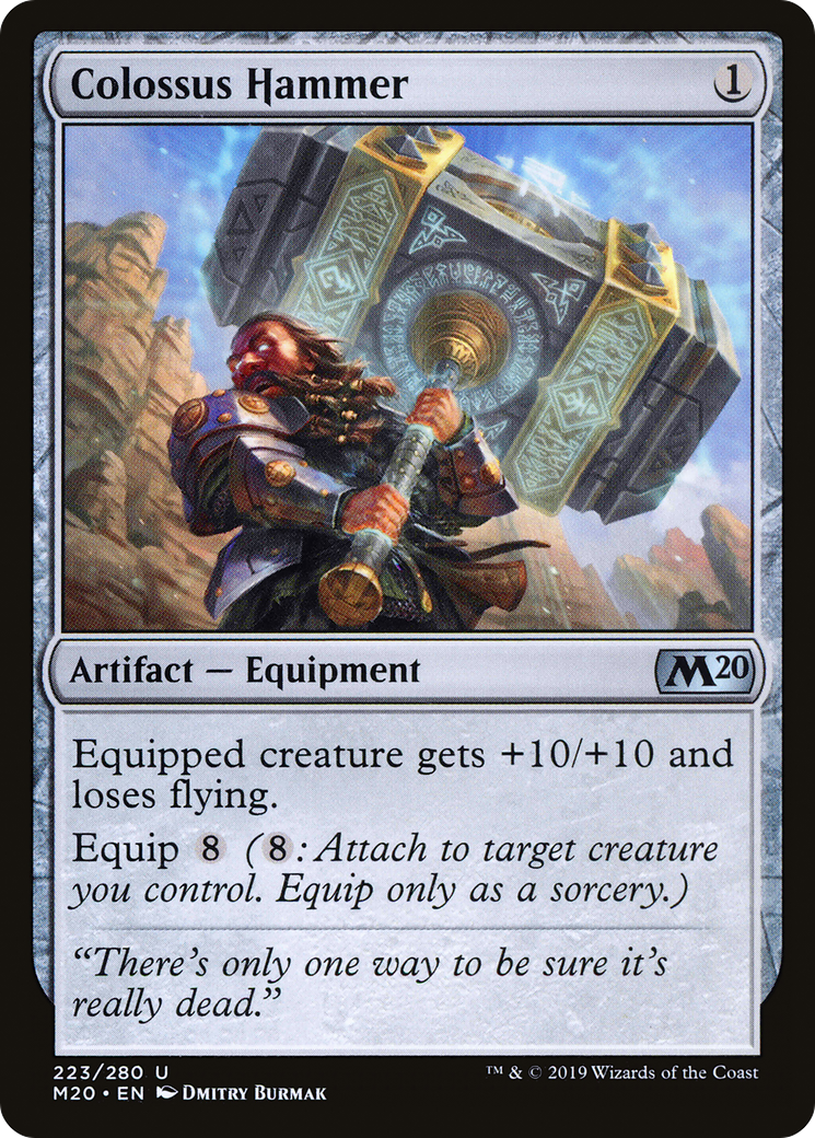 Colossus Hammer – Core 2020 223 – Magic: The Gathering single card Hauptbild