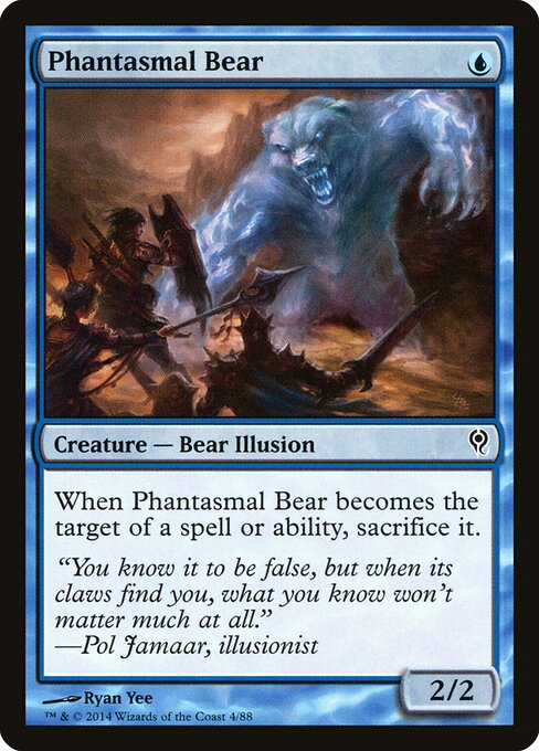 Phantasmal Bear – Duel Decks: Jace vs. Vraska (DDM-4) Magic: The Gathering card