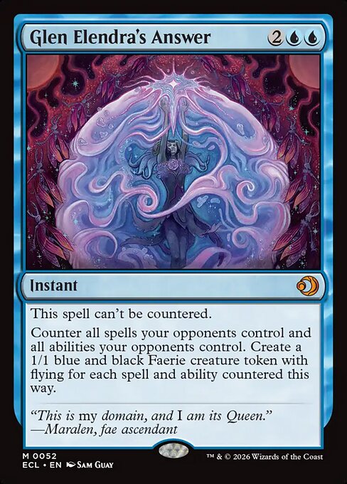 Glen Elendra's Answer – Lorwyn Eclipsed (ECL-52) Magic: The Gathering card