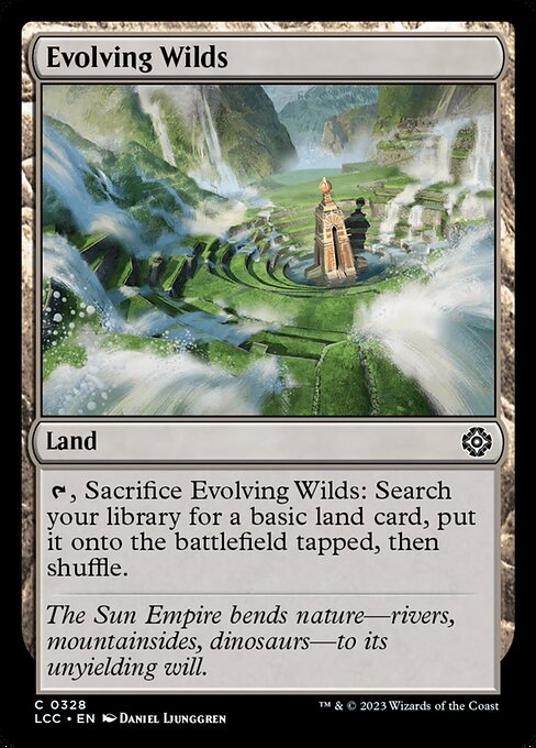 Evolving Wilds – Commander: The Lost Caverns of Ixalan (LCC-328) Magic: The Gathering card Main image