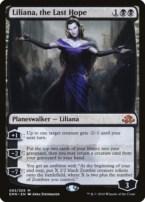 Liliana, the Last Hope – Eldritch Moon (EMN-93) Magic: The Gathering card