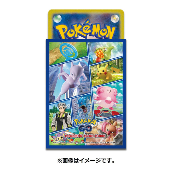 Japanse Pokémon GO Deck Shields – verpakking met 64 kaarthoesjes van 66 × 92 mm