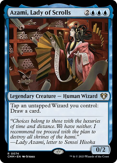 Azami, Lady of Scrolls – Commander Masters (CMM-74) Magic: The Gathering card Main image