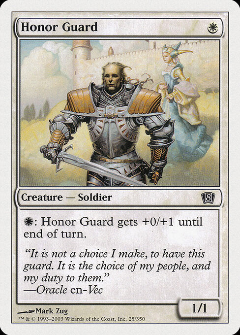 Honor Guard – Eighth Edition (8ED-25) Magic: The Gathering card Hauptbild