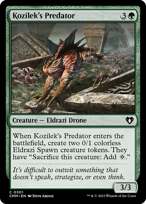Kozilek's Predator – Commander Masters (CMM-301) Magic: The Gathering card