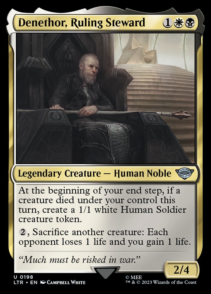 Denethor, Ruling Steward - The Lord of the Rings: Tales of Middle-earth (Uncommon) [LTR-198]