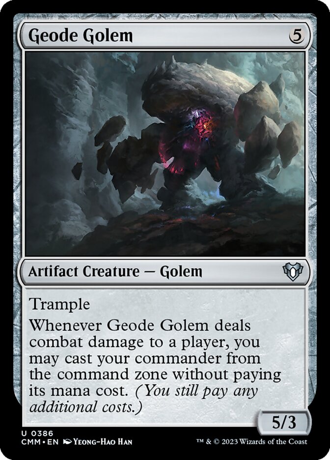 Geode Golem - Commander Masters (Uncommon) [CMM-386] Main image