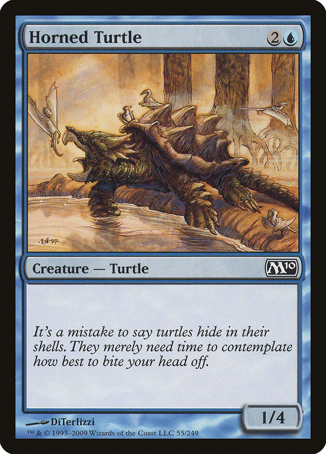 Horned Turtle - Magic 2010 (Common) [M10-55]