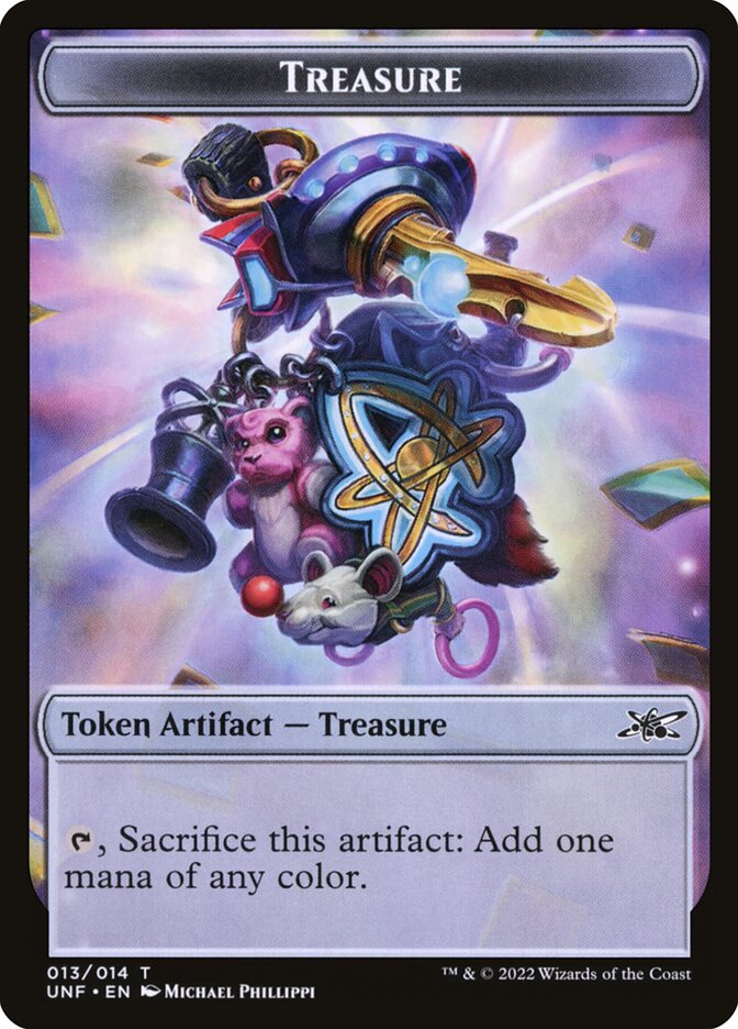 Magic-kaart Treasure Token // Teddy Bear Token XUNF-T 13/9 uit Unfinity: Extras (Token)