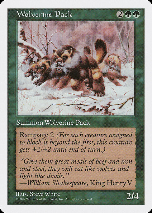Wolverine Pack – Fifth Edition (5ED-344) Magic: The Gathering card | LC-REM-20260804-15835928396108-fab6d1e8-0985-4560-aea2-7ad1925a2f5a