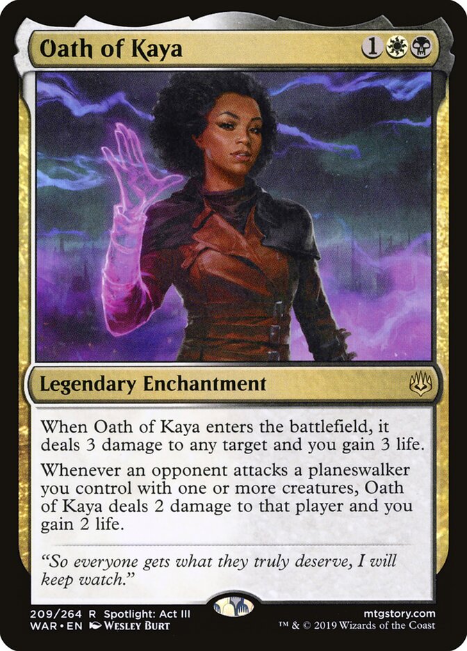 Oath of Kaya - War of the Spark (Rare) [WAR-209]