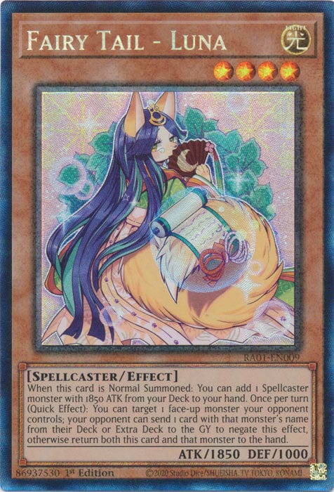 Fairy Tail - Luna (PCR) - RA01-EN009 - Prismatic Collector's Rare - 1st Edition