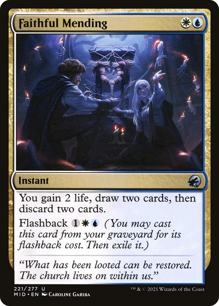 Faithful Mending – Innistrad: Midnight Hunt 221 – Magic: The Gathering single card | Lichcards Hauptbild