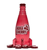 Fallout Nuka Cola Cherry glazen replicafles van 18,5 cm met tien metalen flesdoppen - 0840316408271