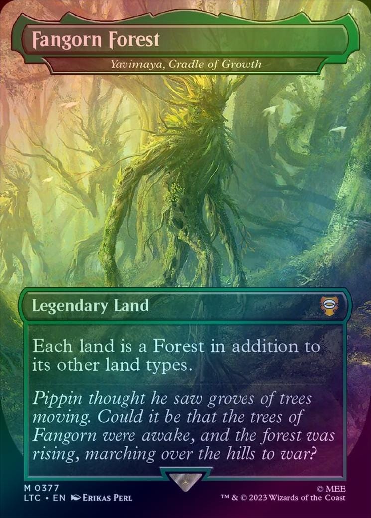 Fangorn Forest // Yavimaya, Cradle of Growth (Foil) (LTC)