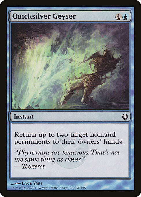 Quicksilver Geyser – Mirrodin Besieged (MBS-30) Magic: The Gathering card Image principale du produit