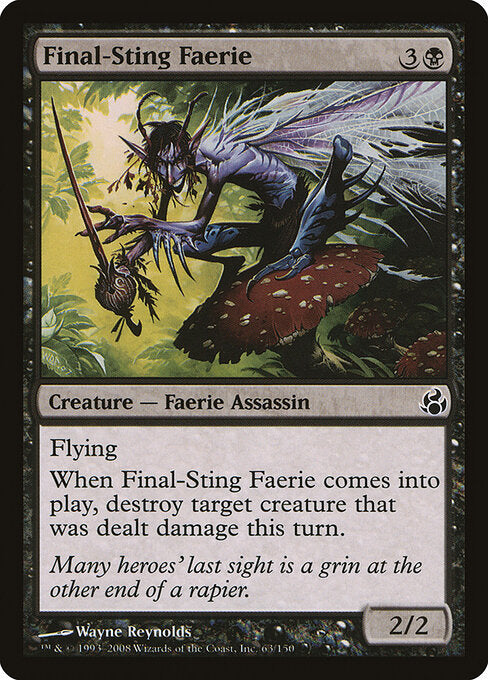 Final-Sting Faerie – Morningtide (MOR-63) Magic: The Gathering card Main image