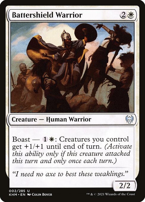Battershield Warrior – Kaldheim (KHM-2) Magic: The Gathering card