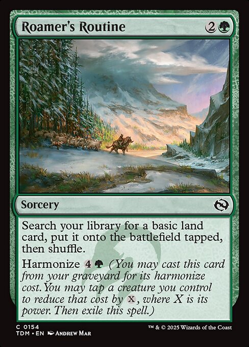 Roamer's Routine – Tarkir: Dragonstorm (TDM-154) Magic: The Gathering card
