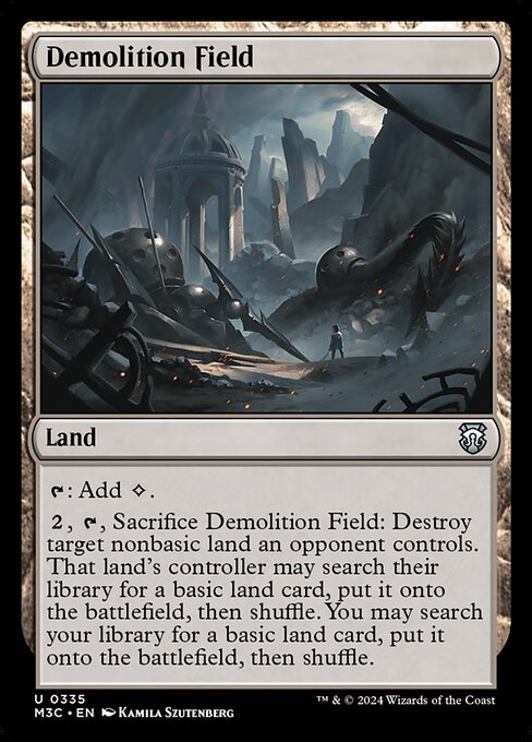 Demolition Field – Modern Horizons 3 Commander (M3C-335) Magic: The Gathering card | LC-REM-20260804-15339547885900-fbb9d61f-6e97-44af-81cf-63b6d3ed969d Main image