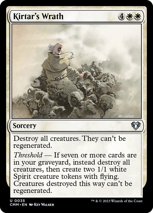 Kirtar's Wrath – Commander Masters (CMM-35) Magic: The Gathering card Main image