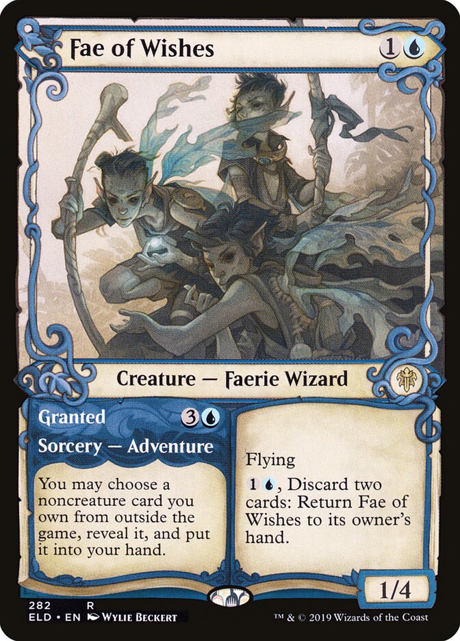 Magic-kaart Fae of Wishes // Granted ELD-282 uit Throne of Eldraine, showcase (Rare)