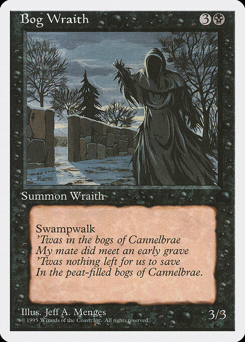 Bog Wraith – Fourth Edition (4ED-124) Magic: The Gathering card | LC-REM-20260804-15151505506636-fbf82ad6-b32e-41ea-abea-22b8eef69e67 Main image