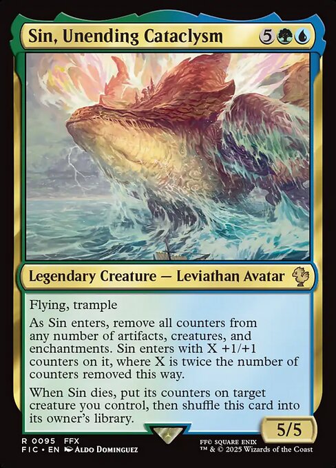 Sin, Unending Cataclysm – Final Fantasy Commander (FIC-95) Magic: The Gathering card | LC-REM-20260804-15339653955916-fc0474b7-3d32-49b4-80c7-822de6cdbfa6
