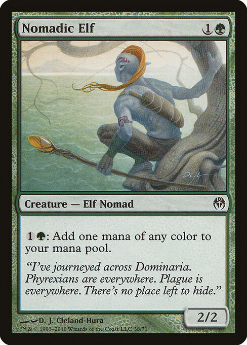 Nomadic Elf – Duel Decks: Phyrexia vs. The Coalition (DDE-38) Magic: The Gathering card Imagen principal del producto