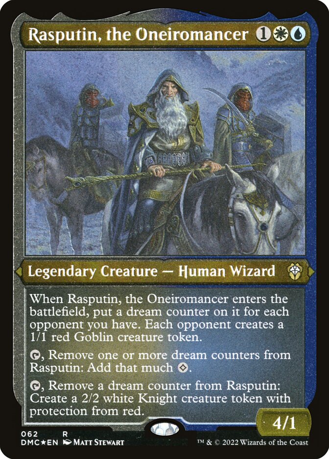 Magic-kaart Rasputin, the Oneiromancer DMC-62 uit Dominaria United Commander (Rare) Hoofdafbeelding