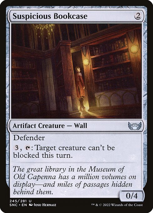 Suspicious Bookcase – Streets of New Capenna (SNC-245) Magic: The Gathering card Hauptbild