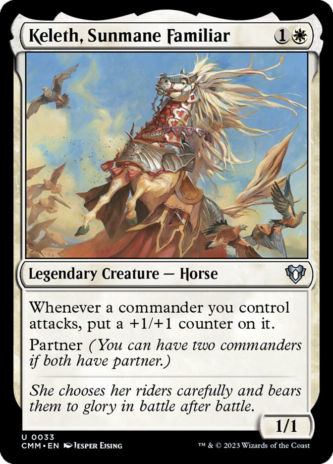 Keleth, Sunmane Familiar - Commander Masters (Uncommon) [CMM-33] Main image