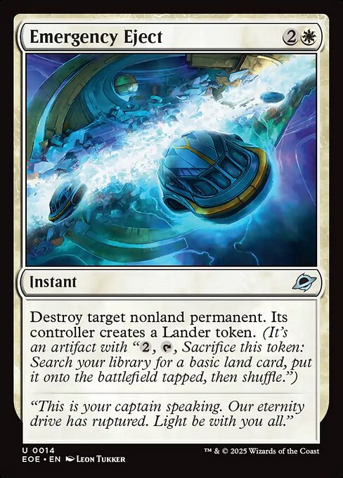 Emergency Eject – Edge of Eternities (EOE-14) Magic: The Gathering card | LC-REM-20260804-15523472539980-fc98b2d4-86fc-4c47-b2a7-1f3c89463607 Imagen principal del producto