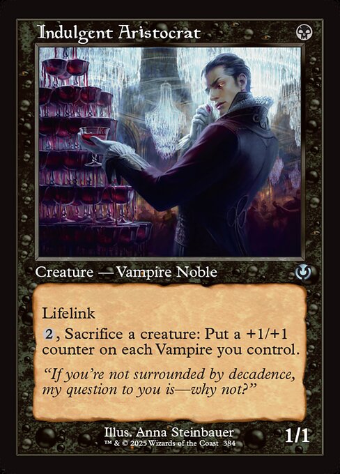 Indulgent Aristocrat – Innistrad Remastered (INR-384) Magic: The Gathering card | LC-REM-20260804-15582971822412-fc9ea34e-0a89-42e7-a1b2-575c201a837b Imagen principal del producto