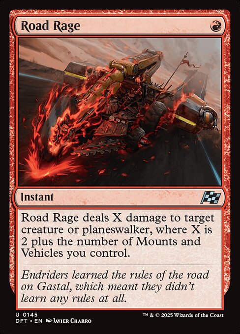 Road Rage – Aetherdrift (DFT-145) Magic: The Gathering card