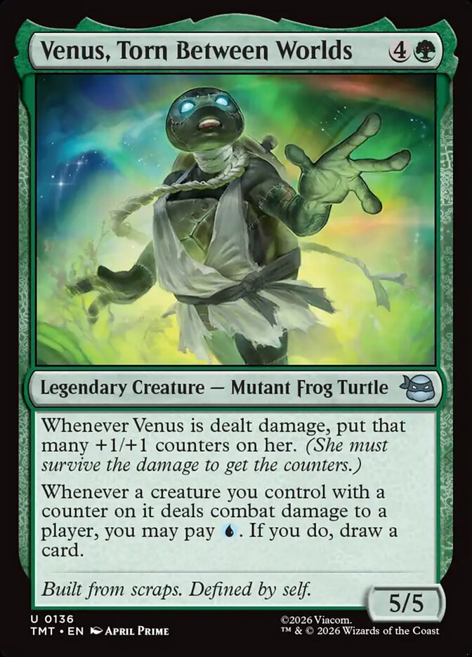 Magic-kaart Venus, Torn Between Worlds TMT-136 uit Teenage Mutant Ninja Turtles (Uncommon)