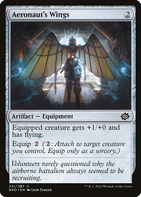Aeronaut's Wings – The Brothers' War (BRO-231) Magic: The Gathering kaart Image principale du produit