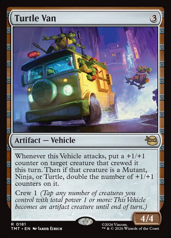 Magic-kaart Turtle Van TMT-181 uit Teenage Mutant Ninja Turtles (Rare)