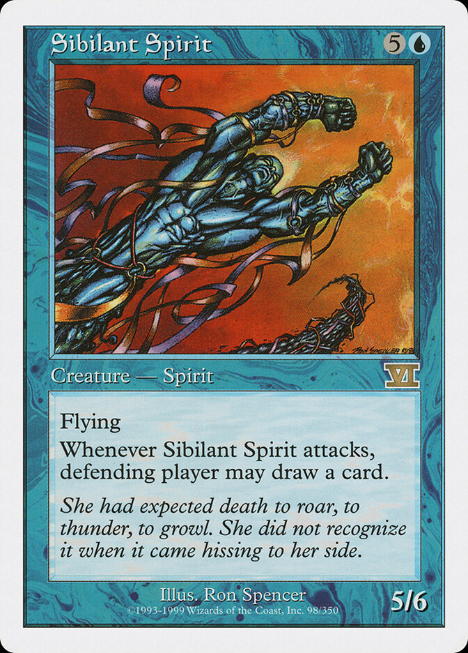 Sibilant Spirit - Sixth Edition (Rare) [6ED-98]