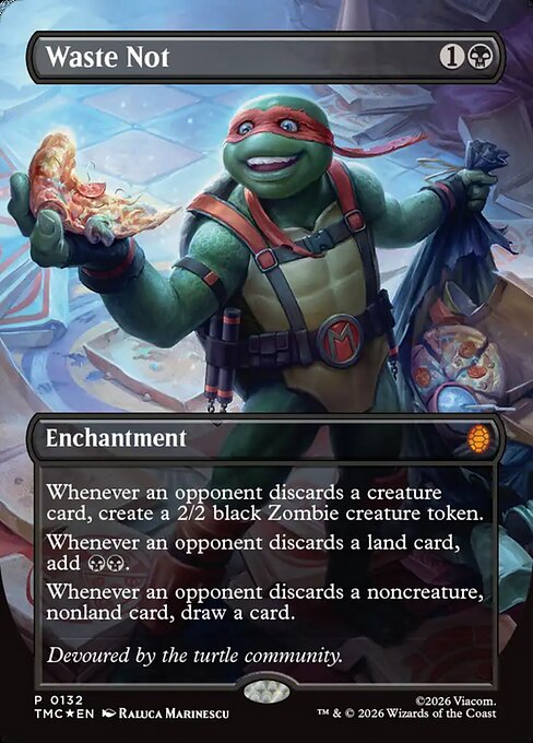 Waste Not – Teenage Mutant Ninja Turtles Eternal (TMC-132) Magic: The Gathering card | LC-REM-20260804-15683734241612-fd3e5359-97c4-41ec-b18e-4abcd2205886 Hauptbild