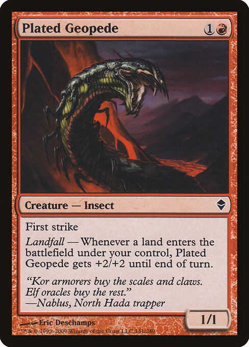 Plated Geopede – Zendikar (ZEN-141) Magic: The Gathering card