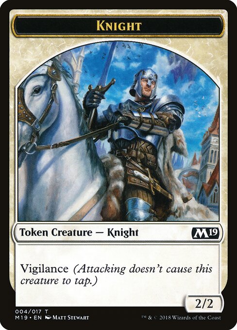 Knight – Core Set 2019 Tokens (TM19-4) Magic: The Gathering card | LC-REM-20260804-15151628288332-fd8ca5ee-7b93-4248-8f4a-b88261ee1eed