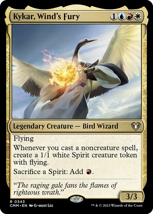 Kykar, Wind's Fury – Commander Masters (CMM-343) Magic: The Gathering card Main image