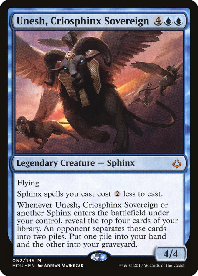 Unesh, Criosphinx Sovereign - Hour of Devastation (Mythic) [HOU-52]