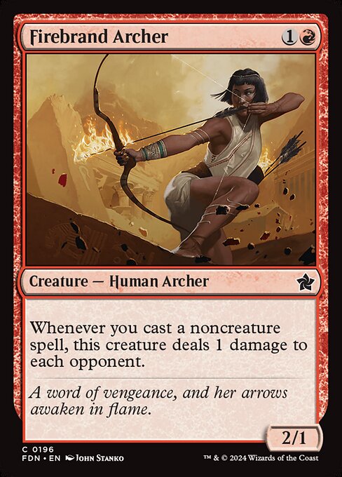 Firebrand Archer – Magic: The Gathering Foundations (FDN-196) Magic: The Gathering card