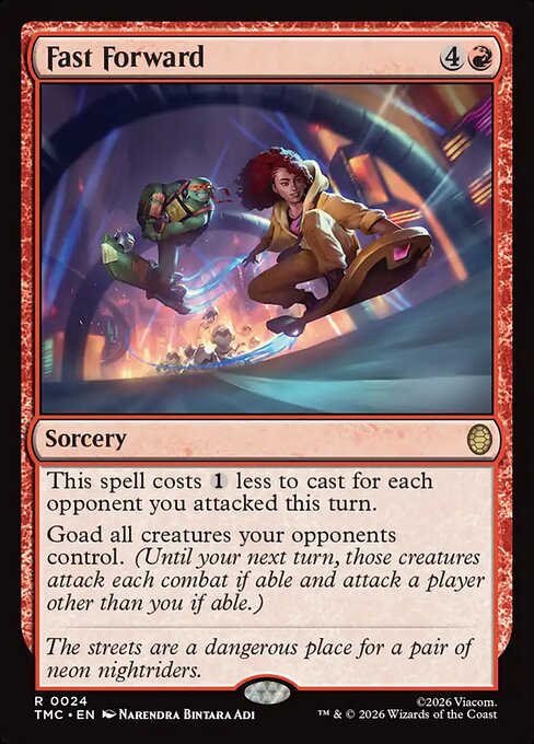 Fast Forward – Commander: Teenage Mutant Ninja Turtles (TMC-24) Magic: The Gathering card Hoofdafbeelding